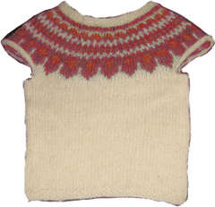 Prjónavesti 6-12 mánaða